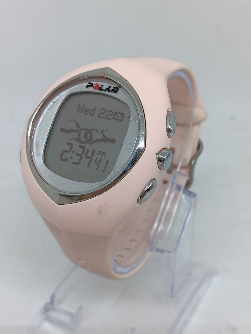 Polar F6 Women's 40mm Pink Resin Digital Fitness Tracker Watch